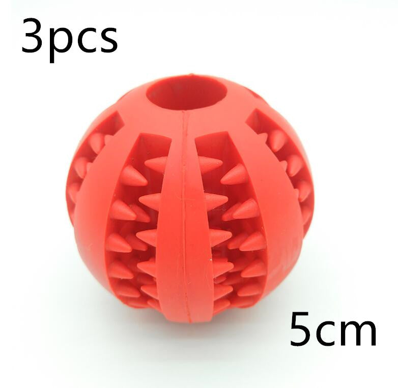 Pet Slow Feeder Dog Toy Cute Funny Rubber Dog Ball Toy - - Pets Crazy Shops -
