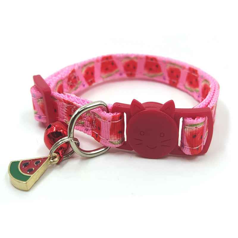 Pet Print Bell Cat Collar Cat Strap - - Pets Crazy Shops -