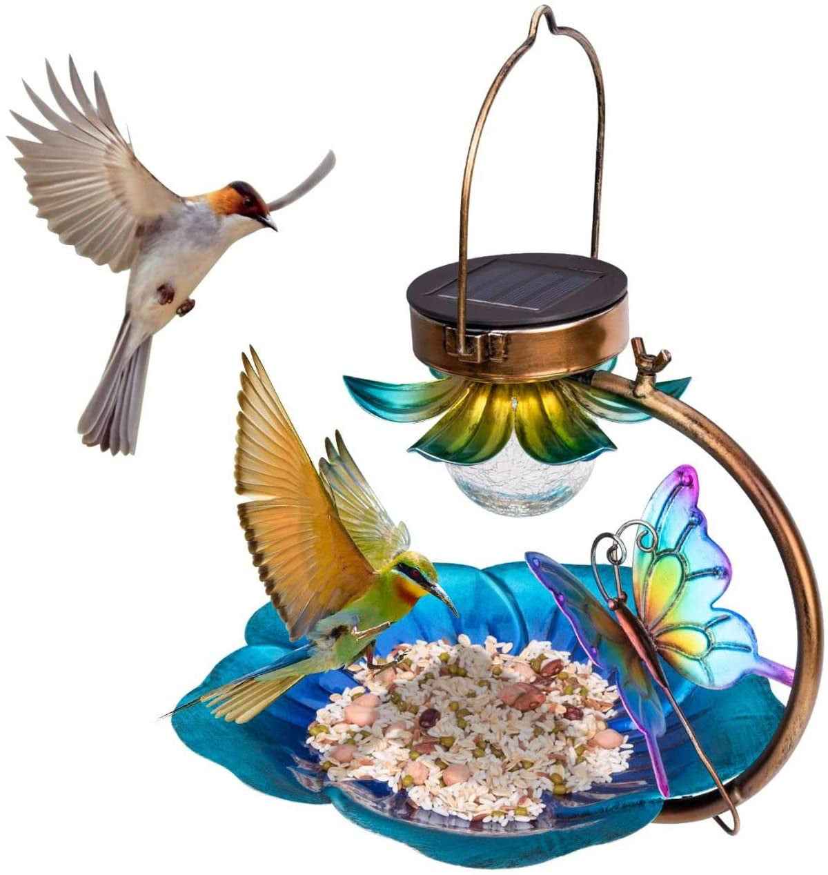 Solar Crack Ball Bird Feeder - - Pets Crazy Shops -
