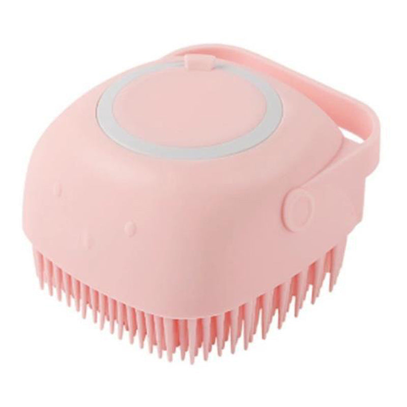 Silicone Pet Bath Brush | With Shampoo Dispenser