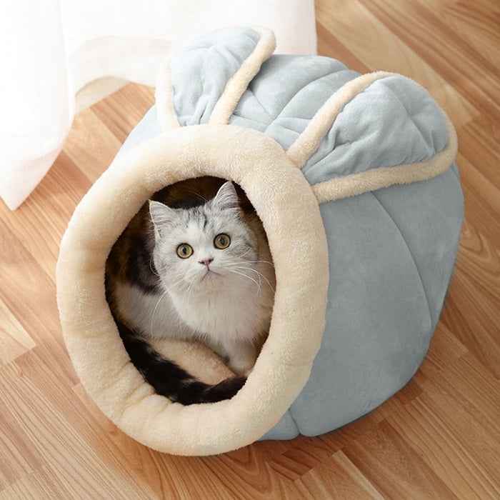 Cat House Villa Enclosed Cat Supplies Bed - - Pets Crazy Shops -