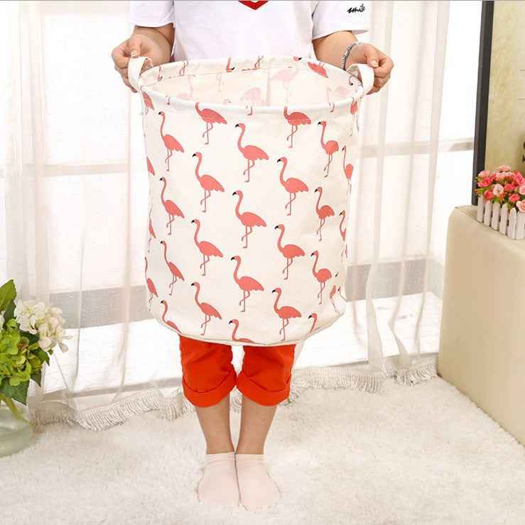 Foldable laundry basket, cotton and linen laundry basket, bathroom, laundry, dirty clothes, dirty clothes, toy storage basket - - Pets Crazy Shops -