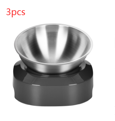 Pet Stainless Steel Bowl Pet Double Night - - Pets Crazy Shops -