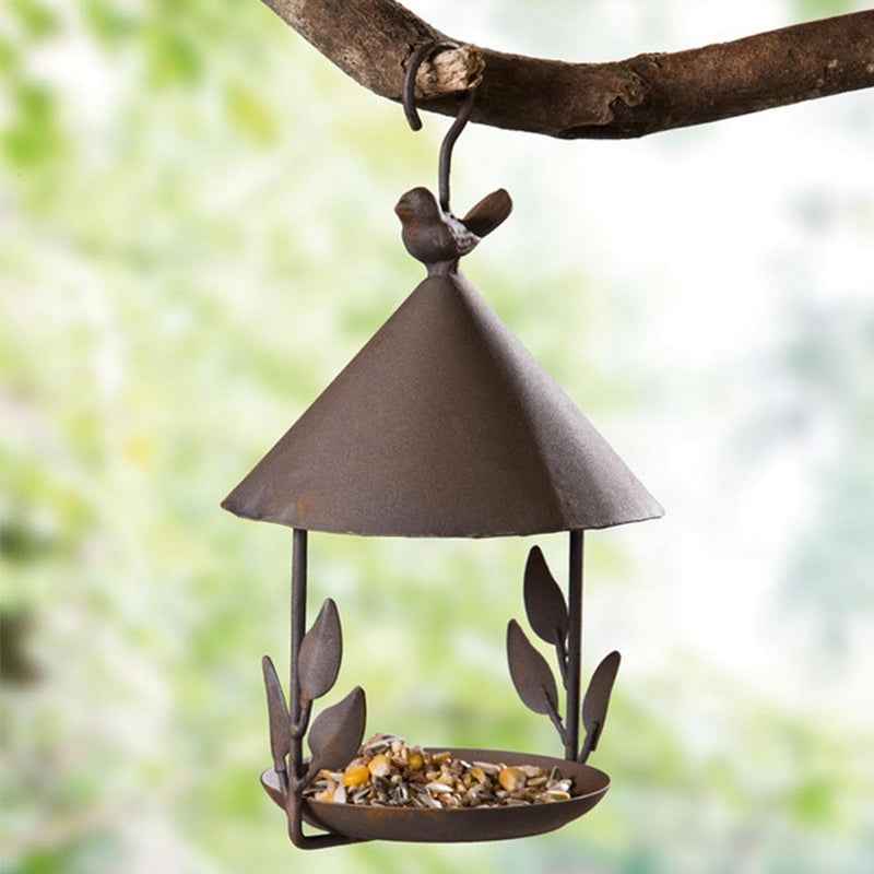 American made old wrought iron bird feeder - - Pets Crazy Shops -
