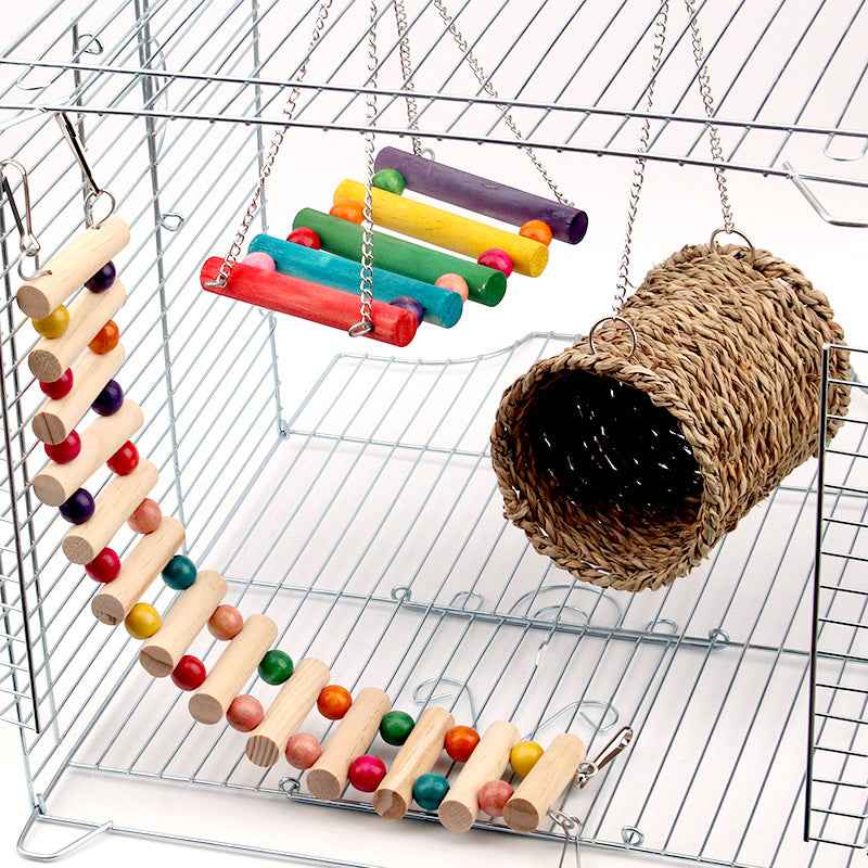 Rat parrot toy swing climbing ladder - - Pets Crazy Shops -
