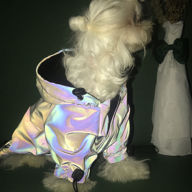 Fashion Dog Clothes Pet Dogs Hoodie for Dog Coat Windbreaker Reflective Clothing - - Pets Crazy Shops -