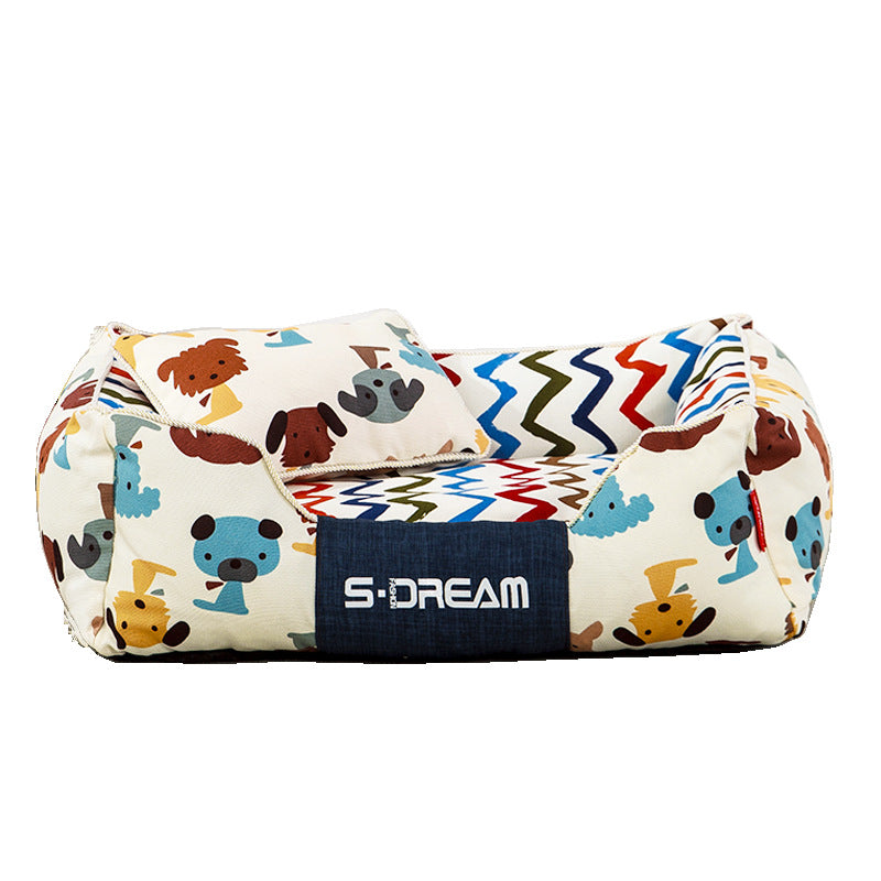 Dog Cat Bed Creativity Of Removable And Washable Large Dog Mat Pet House In Winter - - Pets Crazy Shops -