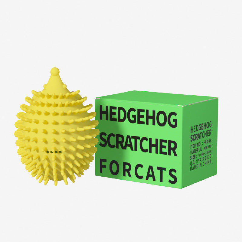 New Pet Toy Hedgehog Cat Corner Tickler Cat Mint Hair Remover Cat Toy Supplies Cat Toys Cat Massage Ball - - Pets Crazy Shops -