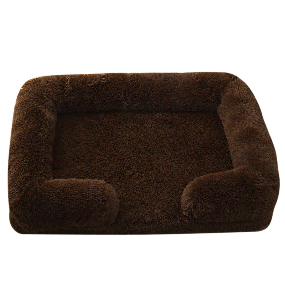 Plush Round Pet Bed Dog Bed Winter - - Pets Crazy Shops -