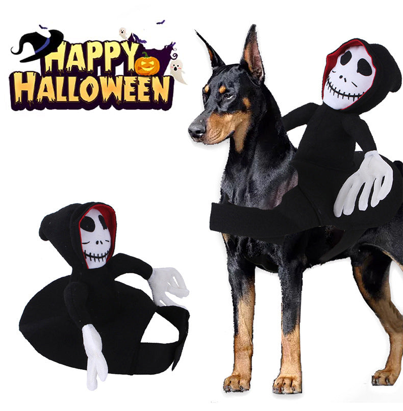 NEW Funny Pet Halloween Costume Halloween Pet Decoration Dress Up Pet Cosplay Costume Halloween Pet Clothes Spider Pumpkin Vest - - Pets Crazy Shops -