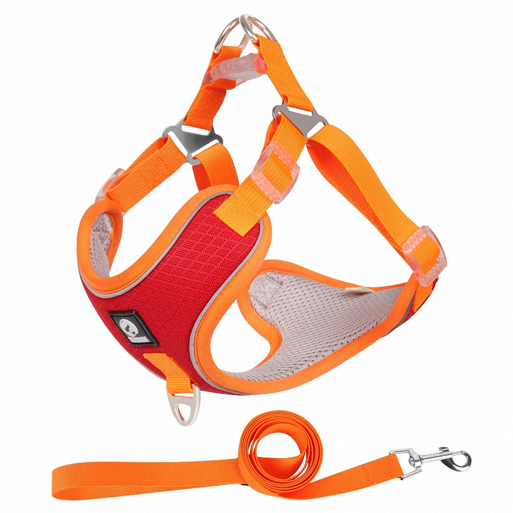 Breathable Pet Harness Adjustable Leash - - Pets Crazy Shops -