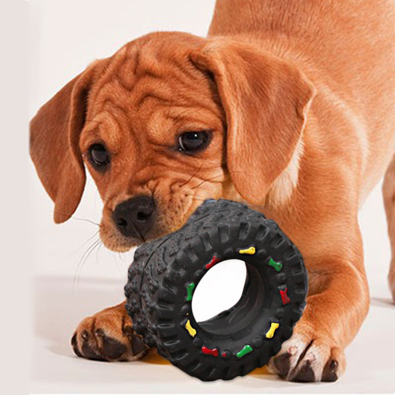 Small Tire Pet Vocalizations Glue Dog Toys - - Pets Crazy Shops -