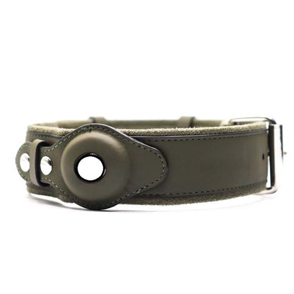 Location Tracker First Layer Leather Dog Pet Collar  -  - Pets Crazy Shops -
