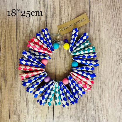 Parrot Toy Woodskin Hand-woven Boredom Cage Supplies  -  - Pets Crazy Shops -