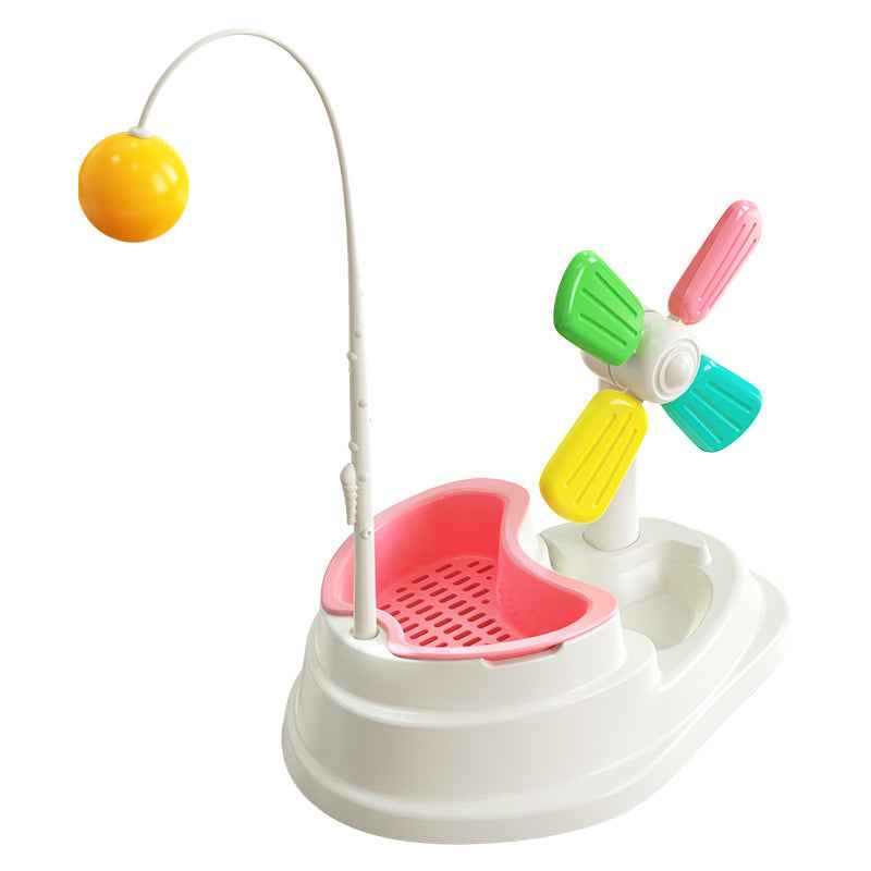 Windmill Funny Cat Stick Toy Desktop Grass Box Pet Toys  -  - Pets Crazy Shops -