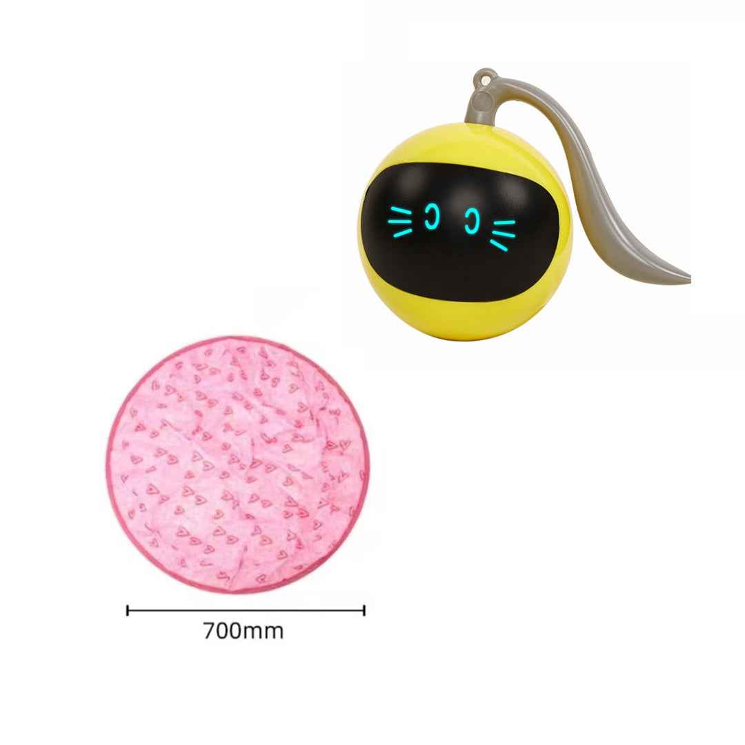 Automatic Funny Cat Toys Electric Motion Undercover Moving Bouncing Rolling Ball Interactive Toy For Indoor Cat Kitty Pet Toy  -  - Pets Crazy Shops -