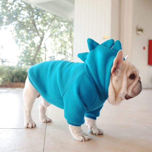 Pet Apparel Fleece Solid Color Hoodie  -  - Pets Crazy Shops -