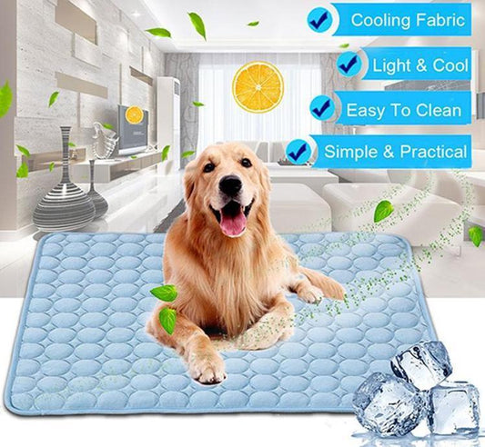 Pet Dog Cat Ice Silk Cold Nest Pad For Cooling In Summer  -  - Pets Crazy Shops -