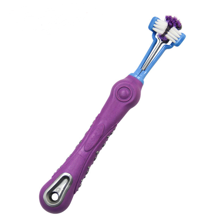 Three Sided Pet Toothbrush Dog Brush Bad Breath Tartar Teeth Care  -  - Pets Crazy Shops -