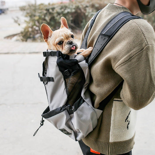 Pet Dog Carrier Bag Carrier For Dogs Backpack Out Double Shoulder Portable Travel Backpack Outdoor Dog Carrier Bag Travel  -  - Pets Crazy Shops -