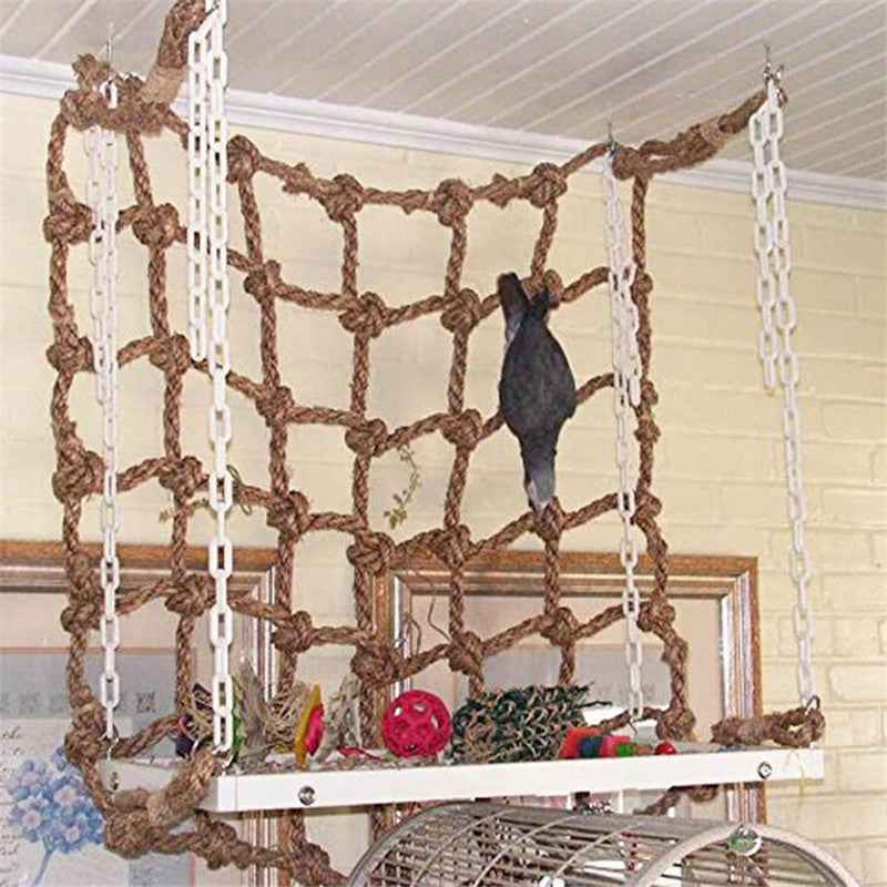 Parrot bird hemp rope climbing net  -  - Pets Crazy Shops -