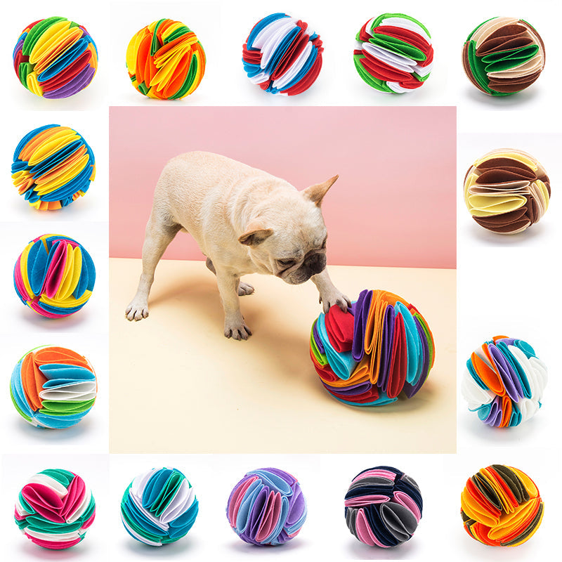 Foldable Dog Snuffle Ball Dog Training Toys Increase IQ Pet Cat Training Games Feeding Intelligence Toy  -  - Pets Crazy Shops -