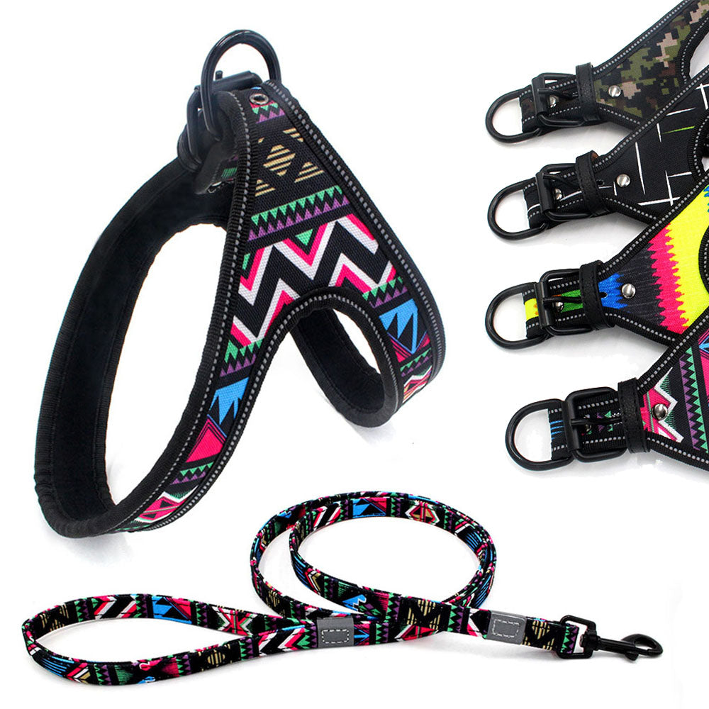 Colorful Dog Leash Dog Walking Rope Small And Medium-sized Dog Explosion-proof Dog Chain  -  - Pets Crazy Shops -
