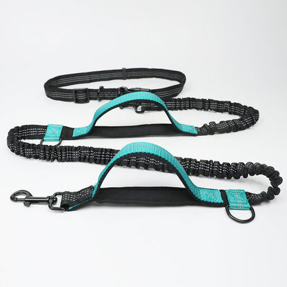Amazon direct pet supplies multi-function running reflective pull dog leash double elastic dog leash traction  -  - Pets Crazy Shops -