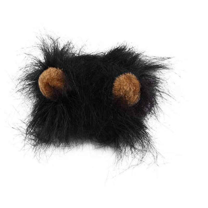 Funny Pet Hat For Small Dogs Cats Hat Emulation Lion Hair Mane Ears Head Cap Scarf Pet Halloween Festival Costume  -  - Pets Crazy Shops -