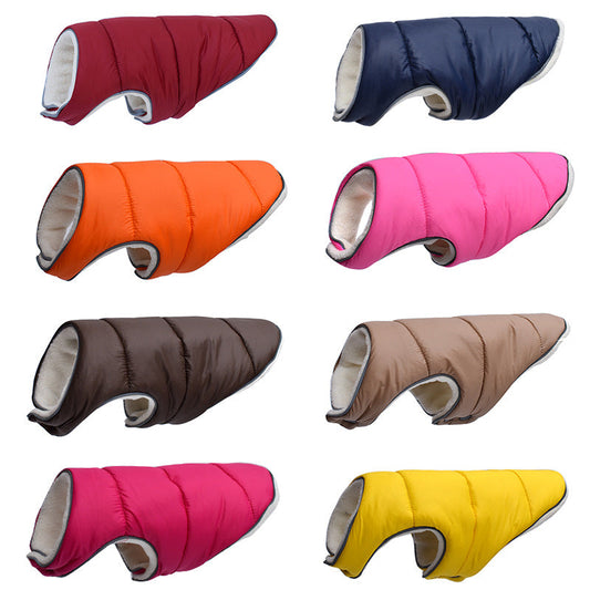 Pet Jacket Warm Winter Dog Clothes Reflective Puppy Clothing Vest Comfortable Fleece Pet Dogs Coat For Small Medium Large Dogs  -  - Pets Crazy Shops -