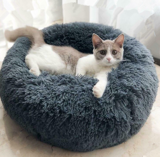 Dog Beds For Small Dogs Round Plush Cat Litter Kennel Pet Nest Mat Puppy Beds  -  - Pets Crazy Shops -