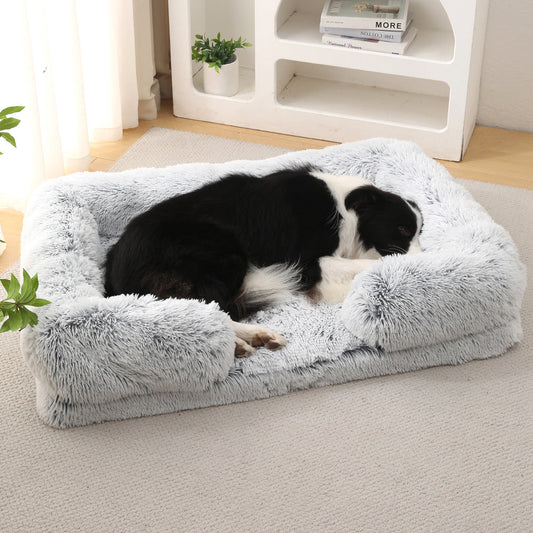 Plush Round Pet Bed Dog Bed Winter  -  - Pets Crazy Shops -
