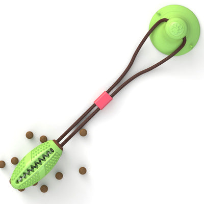 Dog Toys Silicon Suction Cup Tug Interactive Dog Ball Toy For Pet Chew Bite Tooth Cleaning Toothbrush Feeding Pet Supplies  -  - Pets Crazy Shops -