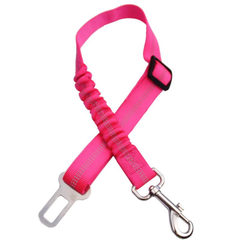 Adjustable Dog Seat Belt Dog Car Seatbelt Harness Leads Elastic Reflective Safety Rope  -  - Pets Crazy Shops -