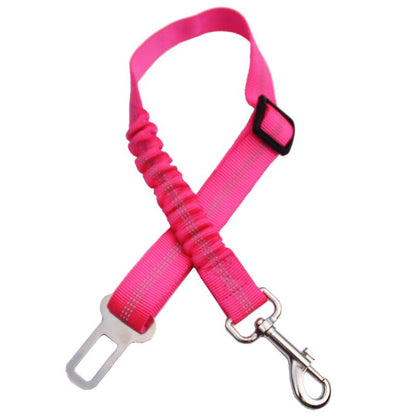 Adjustable Dog Seat Belt Dog Car Seatbelt Harness Leads Elastic Reflective Safety Rope  -  - Pets Crazy Shops -