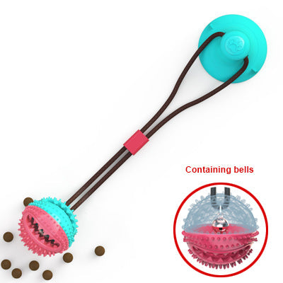 Dog Toys Silicon Suction Cup Tug Interactive Dog Ball Toy For Pet Chew Bite Tooth Cleaning Toothbrush Feeding Pet Supplies  -  - Pets Crazy Shops -