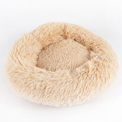 Dog Beds For Small Dogs Round Plush Cat Litter Kennel Pet Nest Mat Puppy Beds  -  - Pets Crazy Shops -