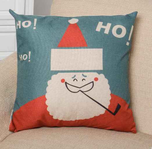 Christmas linen pillowcase  -  - Pets Crazy Shops -