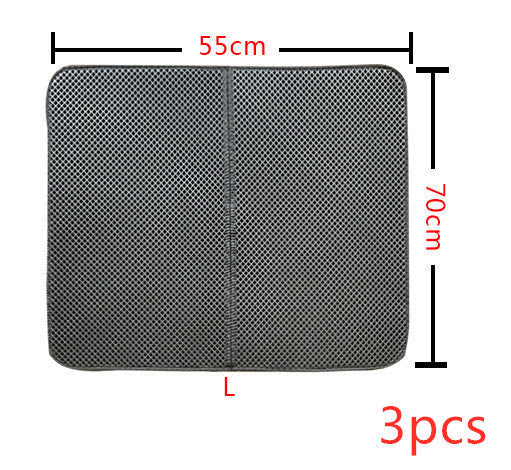 Double Layer Litter Cat Bed Pads Pet Cat Litter Mat Trapping Pets Litter Box Mat Pet Product Bed For Cats House Clean Mat  -  - Pets Crazy Shops -