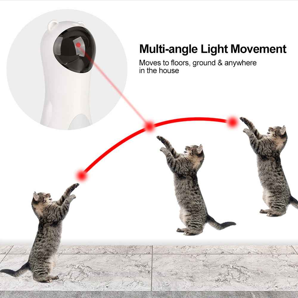 Automatic Laser Cat Toy Bear Laser Cat Toy LED Red Laser Cat Cat Toy  -  - Pets Crazy Shops -