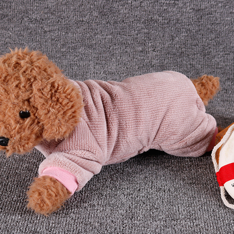 Casual Home Clothes Dog Clothes Four-legged Clothes Solid Color Clothes  -  - Pets Crazy Shops -