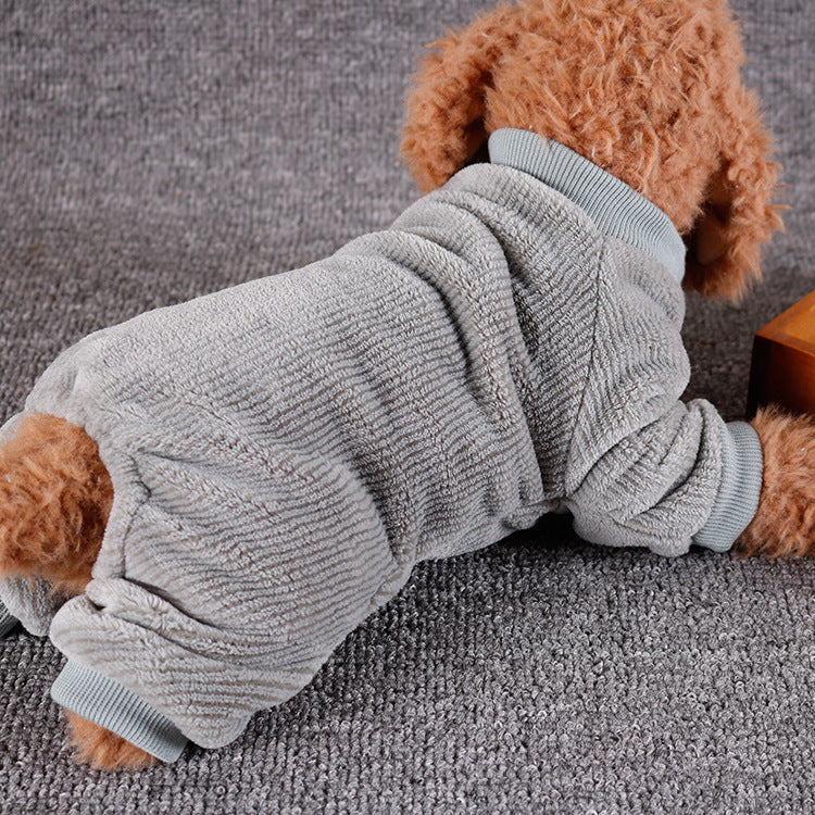 Casual Home Clothes Dog Clothes Four-legged Clothes Solid Color Clothes  -  - Pets Crazy Shops -