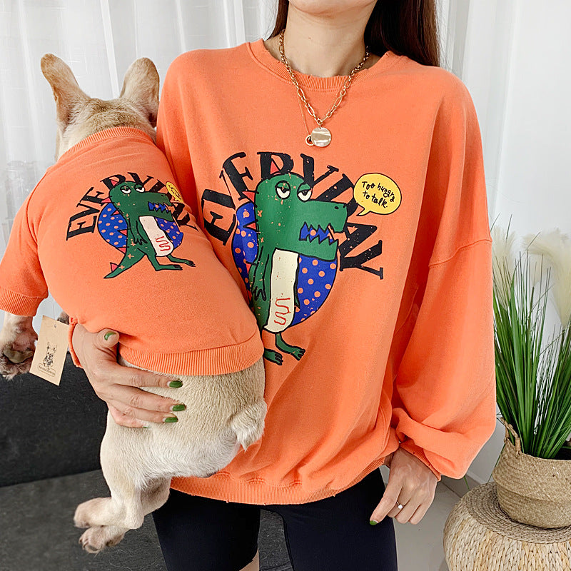 Pet parent-child clothes than panda clothes printed dog clothes  -  - Pets Crazy Shops -