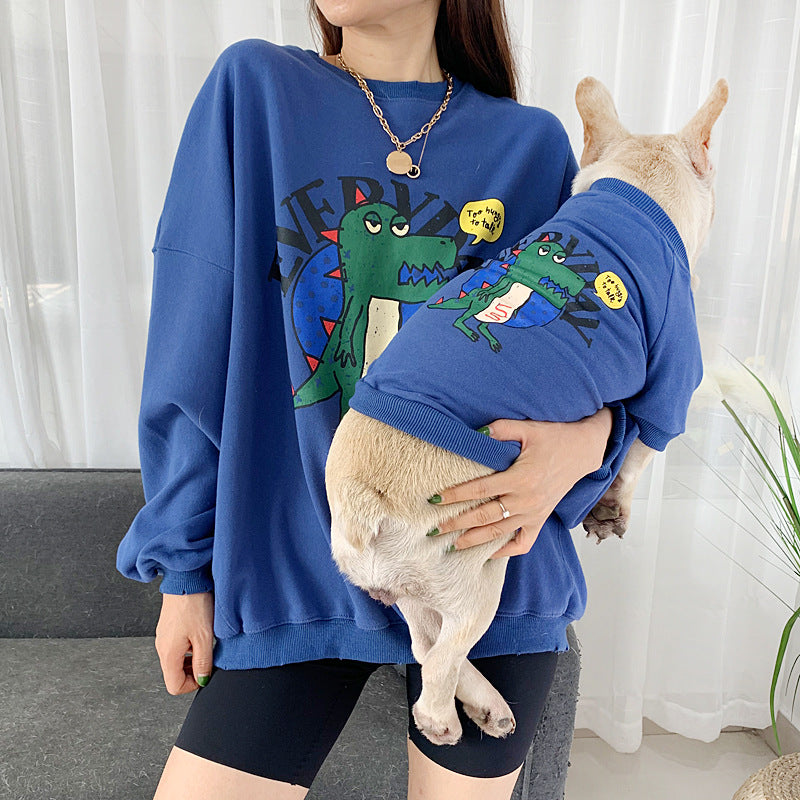 Pet parent-child clothes than panda clothes printed dog clothes  -  - Pets Crazy Shops -