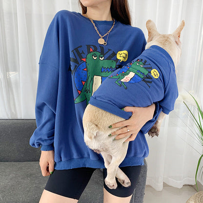 Pet parent-child clothes than panda clothes printed dog clothes  -  - Pets Crazy Shops -