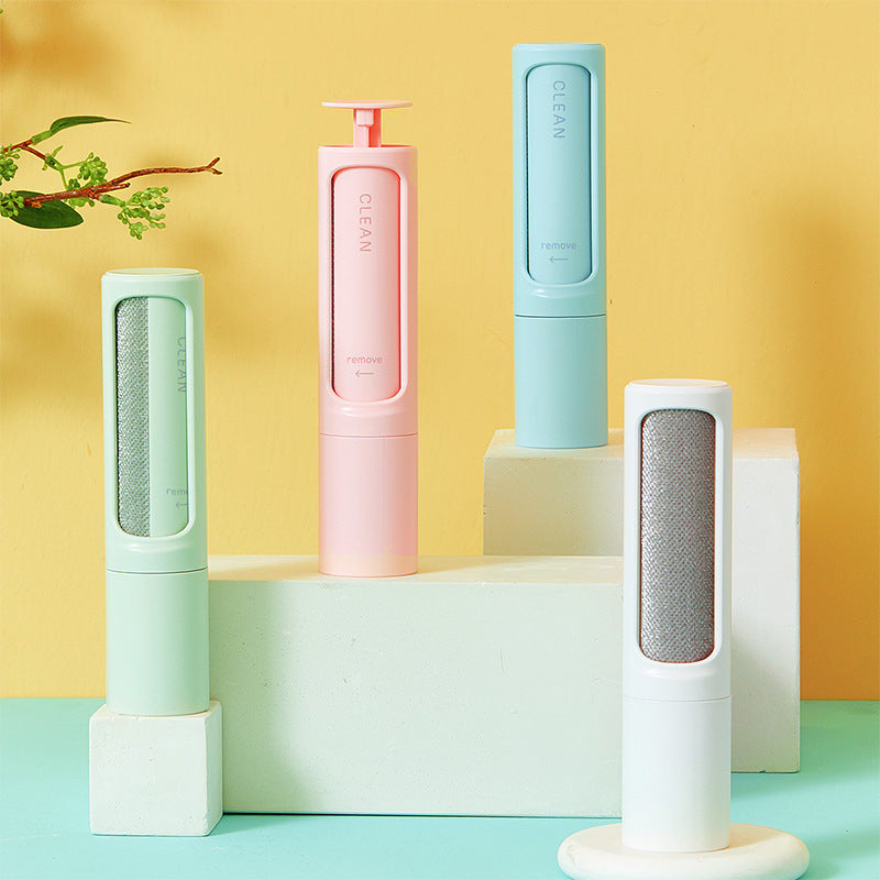 2-1 Reusable Pet Hair Remover Brush Lint Roller Portable Effective Self Cleaning Tool for Cat Dog Fur Hair Dust Removal Brush  -  - Pets Crazy Shops -