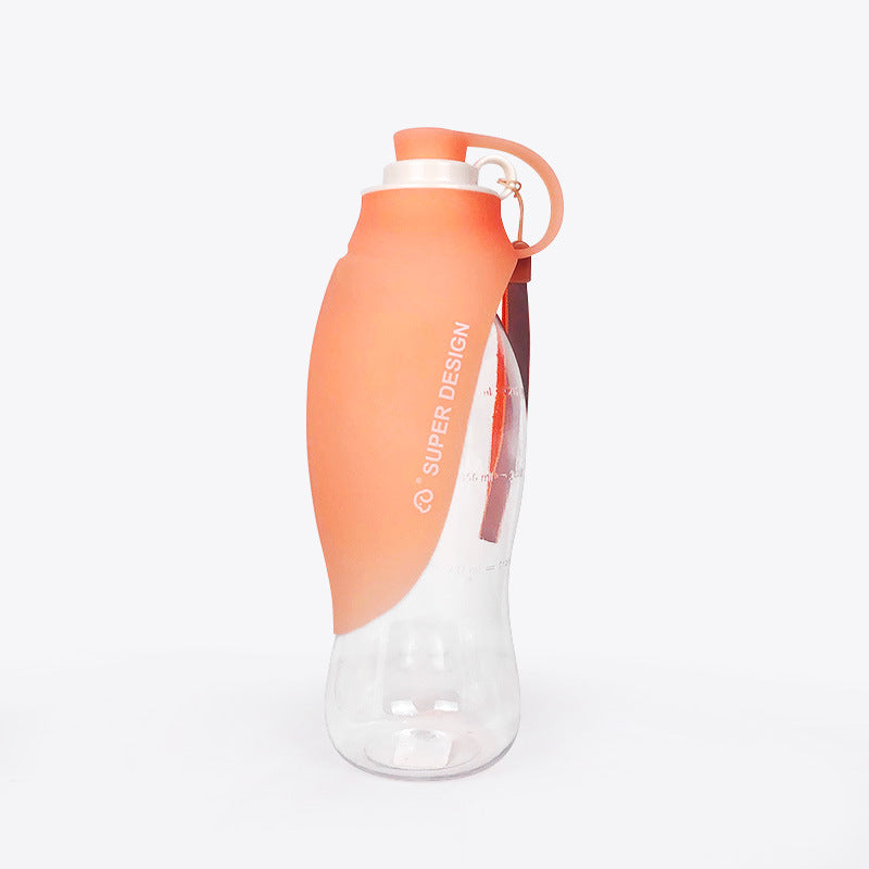 Portable Dog Water Bottle | With Flip-Up Silicone Bowl