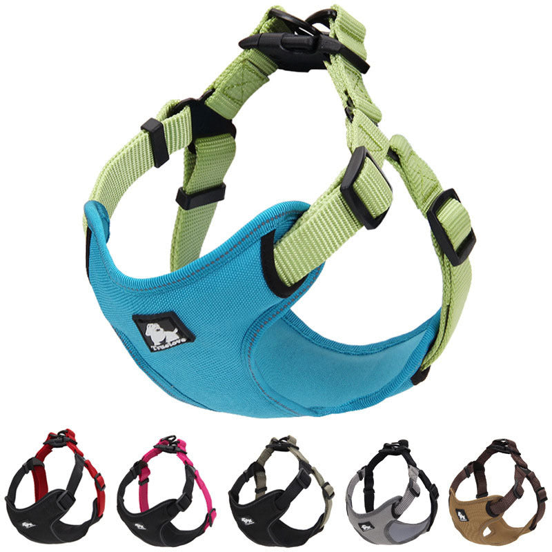 Dog chest harness vest type reflective dog leash  -  - Pets Crazy Shops -