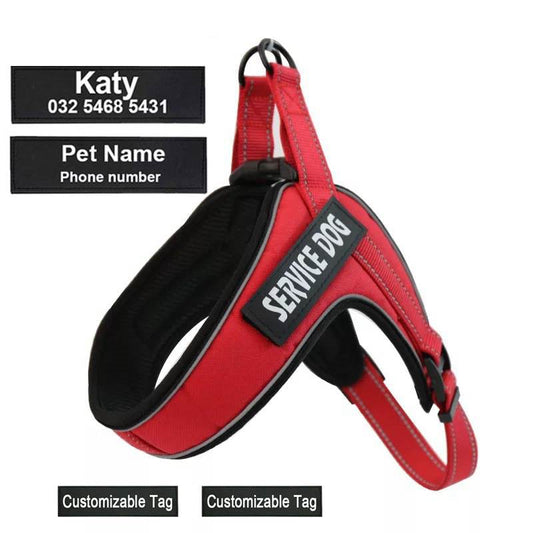 Custom Breathable Harness Vest for Dog with Reflective Strip and Metal Buckle  -  - Pets Crazy Shops -