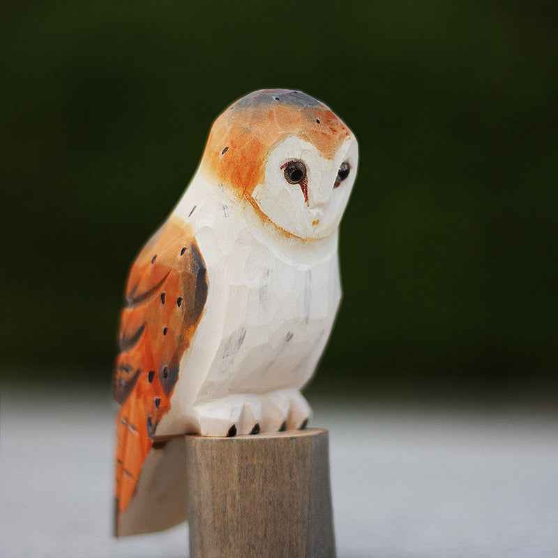 Owl Wood Carving  -  - Pets Crazy Shops -